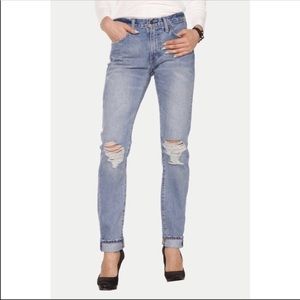 Levi’s 505c distressed mom jeans